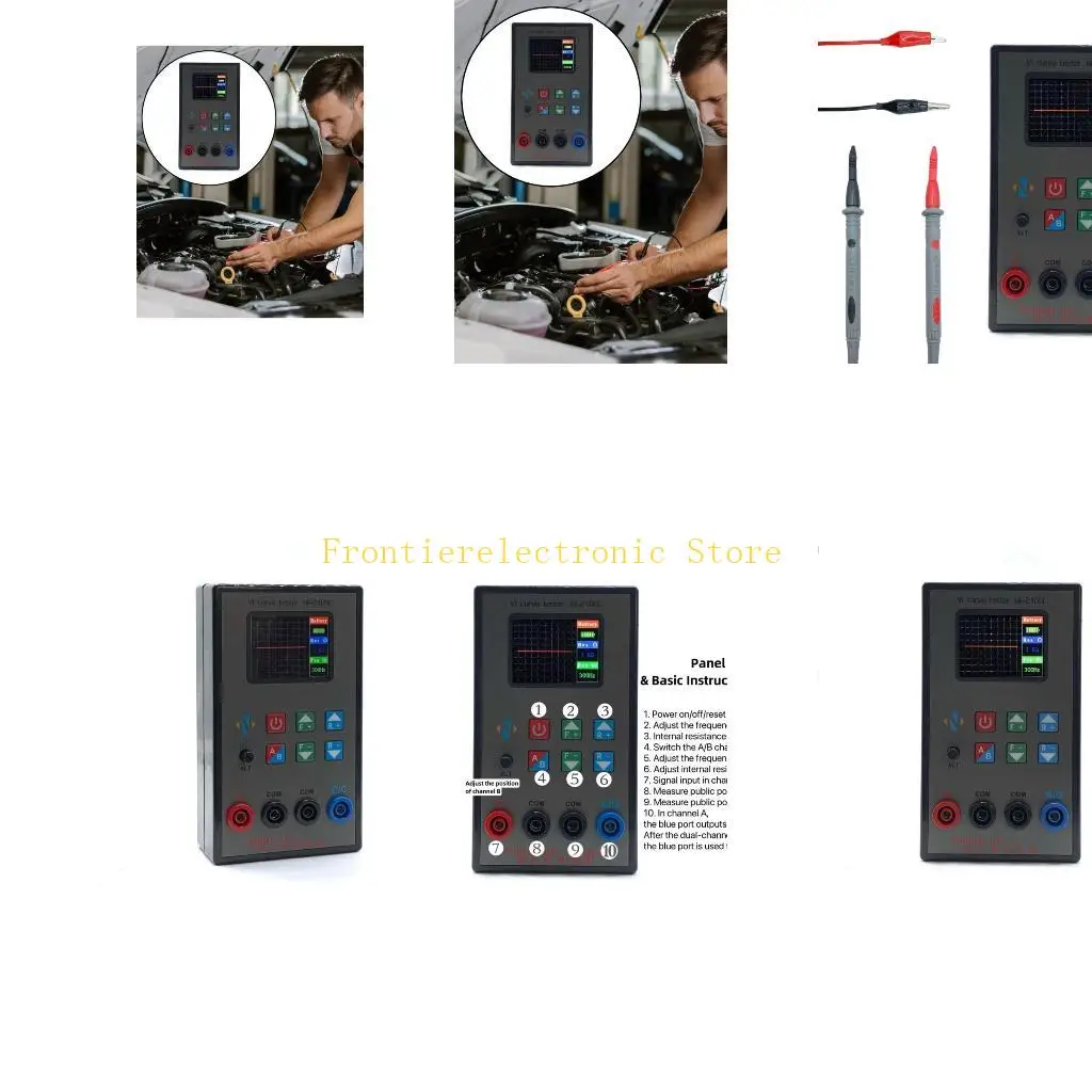 

G8DB NI210SC Эффективный тестер изогнутых линий с двухканальной функциональностью Набор тестеров печатных плат 2-дюймового