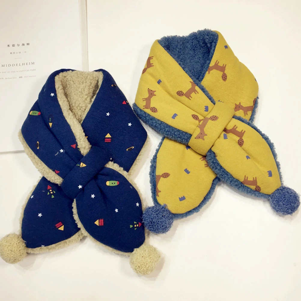 

Children Scarf Autumn Winter Warm Cross Casual Birthday Gift Kids Durable Comfortable Easy Match Clothes Premium Material