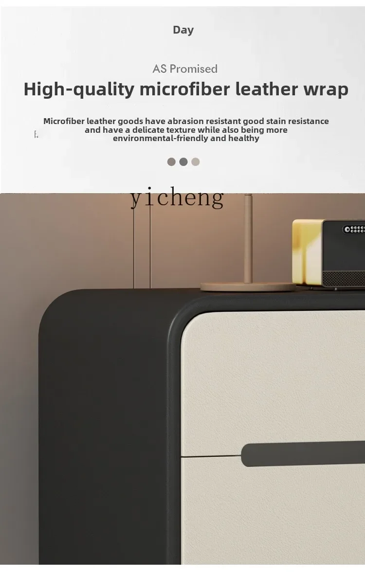 v9.10- all solid wood bedside table light luxury high-end storage box Italian minimalist bedroom cabinet