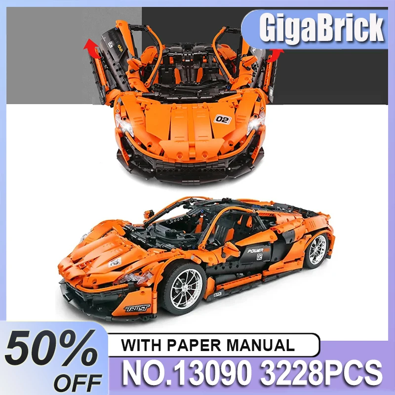 MOULD KING 13090 MOC Collectible Technical Super Sports Racing Car Hypercar Model Blocks Bricks DIY Toys Christmas Gift For Kids