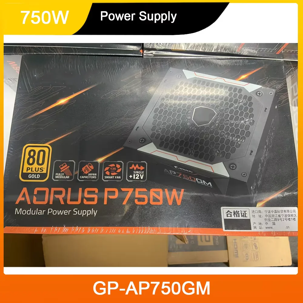 

AORUS P750W AP750GM 750W 80PLUS Gold ATX 12V Блок питания GP-AP750GM