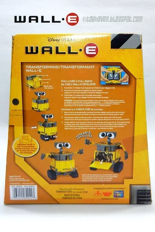 Disney Walle Toys EVE Transforming WALL E Anrme Robot Action Figure Model PVC Toy Kid Birthday Gift for Children CollectionMovie