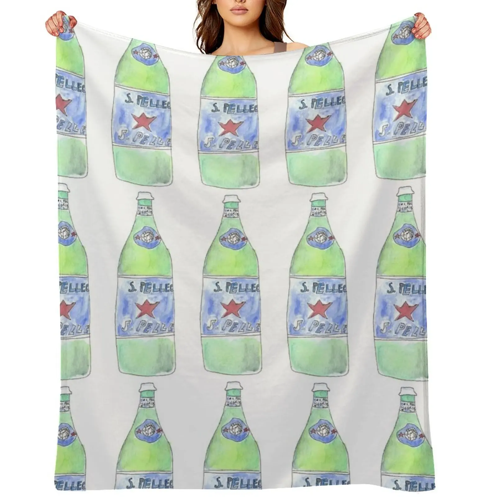 Sparkling Water San Pellegrino Überwurfdecke für Sofa, dünne Decken für Babys, dekorative Decken mit Gewicht