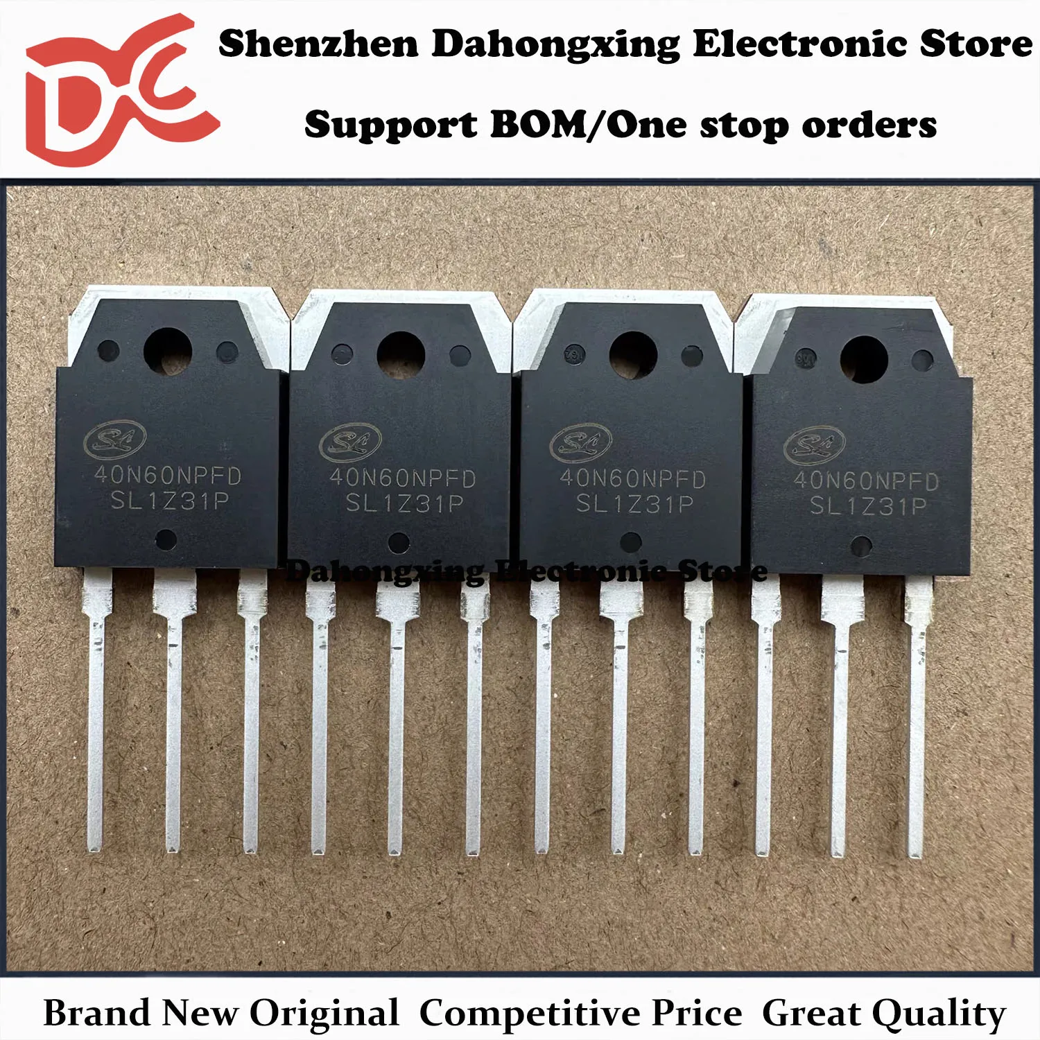 Nuevo Original, 10 Piezas, 40N60NPFD SGT40N60NPFDPN TO-3P 40A 600V, Transistor IGBT Potente, Componentes Electrónicos de Gran Calidad