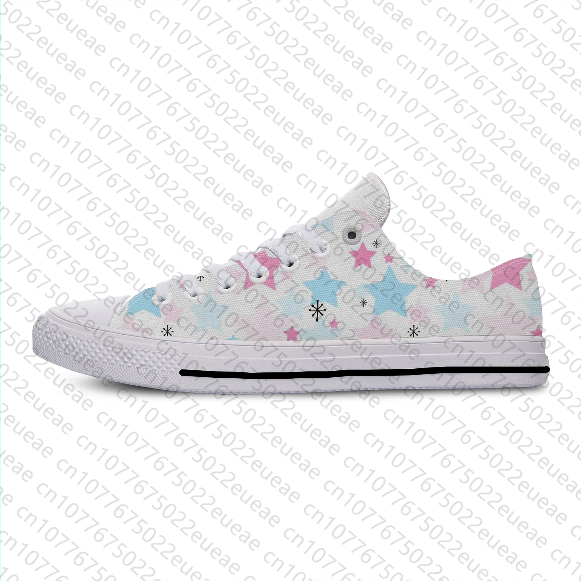 Hot Cool Sparkle Glitter Colorful Pastel Galaxy Star Fashion Classic Canvas Shoes Men Women Casual Sneakers Low Top Board Shoes