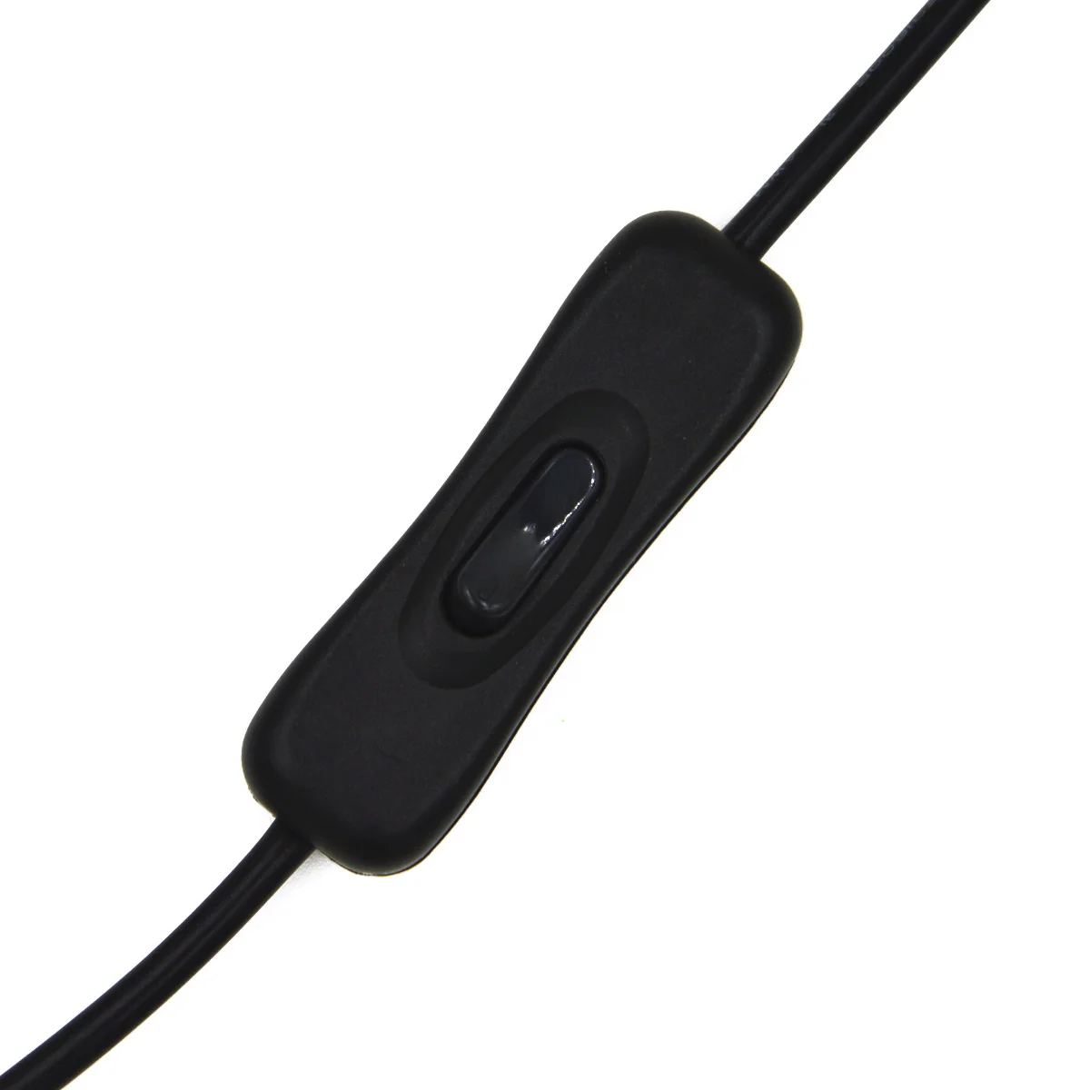 5.5X2.1Mm Dc Power Extension Cable Black Plastic Metal Inline Switch For Device Project Control 5.5*2.1Mm Adapter Cord