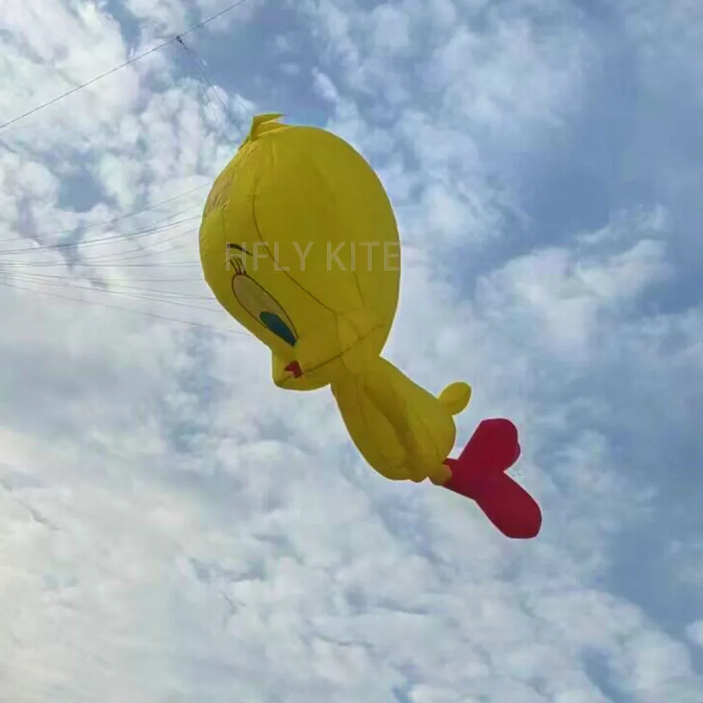 Cerf-volant gonflable en nylon ripstop, ligne de pendentif chat, linge doux, nouveauté, 40D, 5m