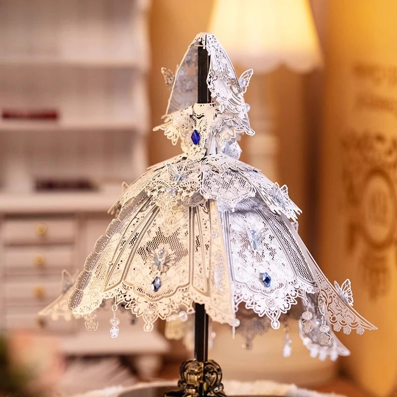

Wedding dress Lolita 3D three-dimensional puzzle metal assembly model handmade toys gifts ornaments for girlfriends