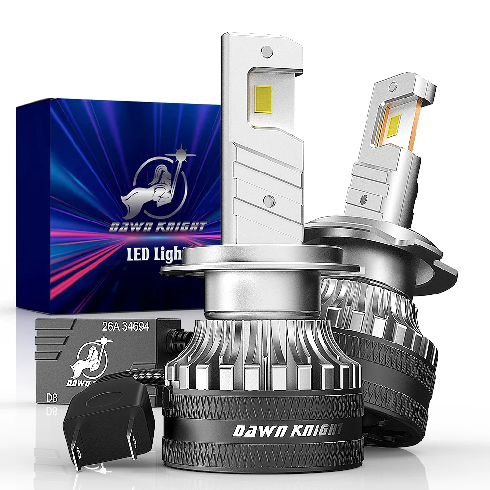 DAWN KNIGHT D8 H7 H11 9005 9006 70W/Pair Reflective Optical Headlight Replacement Light Bulb 4300K 6000K 12V 2PCS