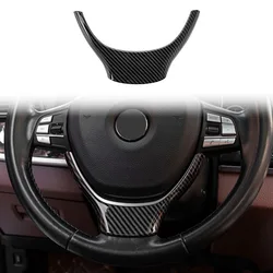 Carbon Fiber Car Interior Steering Wheel Decoration Strip Frame Cover Trim Sticker for-BMW 5 7 Series F10 F11 F01 F02 A