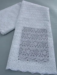 2026 High QualityCotton Swiss Voile In Switzerland African Lace and Fabrics Nigerian Fabric Stones Dress For Women,5yards TY4777