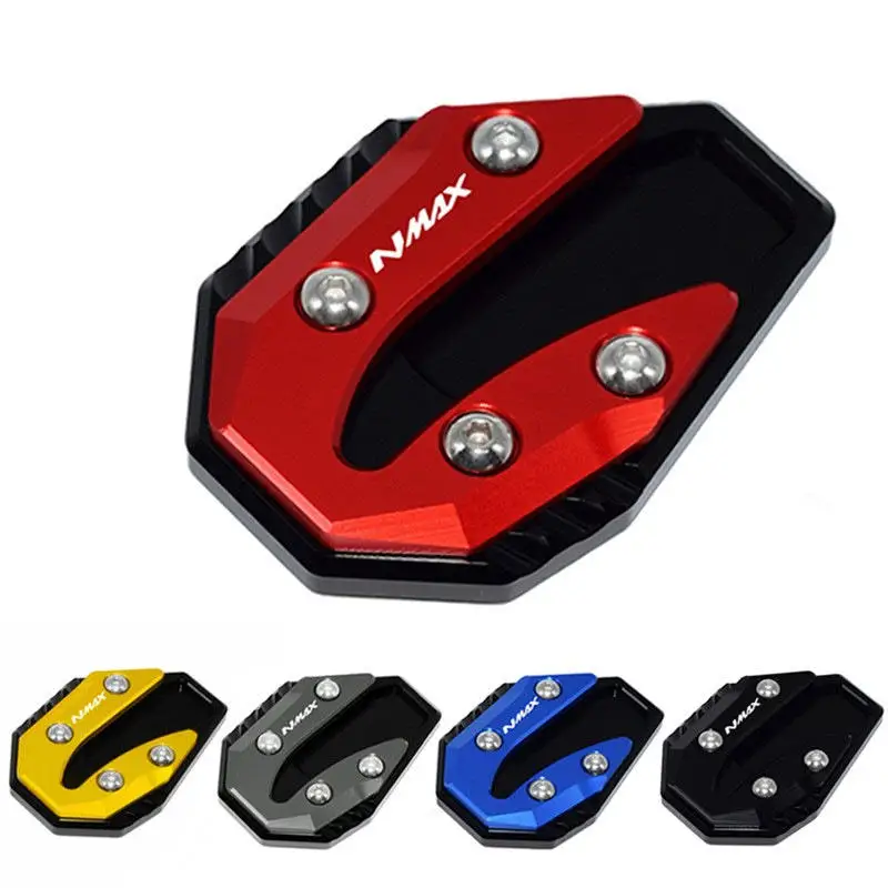 

Motorcycle Side Stand Enlarger Kickstand Enlarge Plate Pad CNC Aluminum Accessories for Yamaha Nmax155 Nmax125 15-21