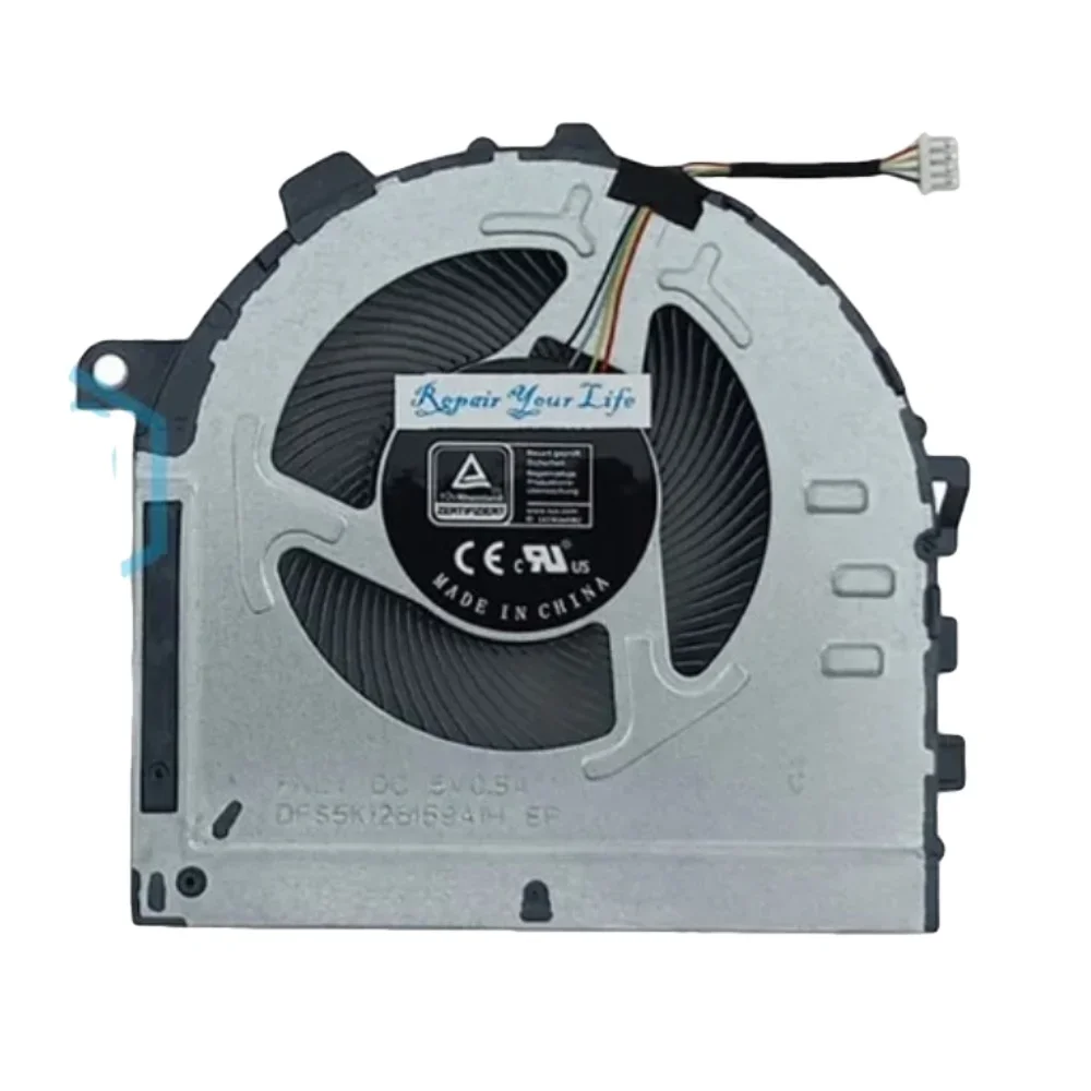 CPU GPU Cooling Fan For Lenovo IdeaPad Gaming 3 15IHU6 15ACH6 Laptop 82K1 82K2 82MG 82MJ, Cooler Fan FNLX FNLY DFS5M325063B1H