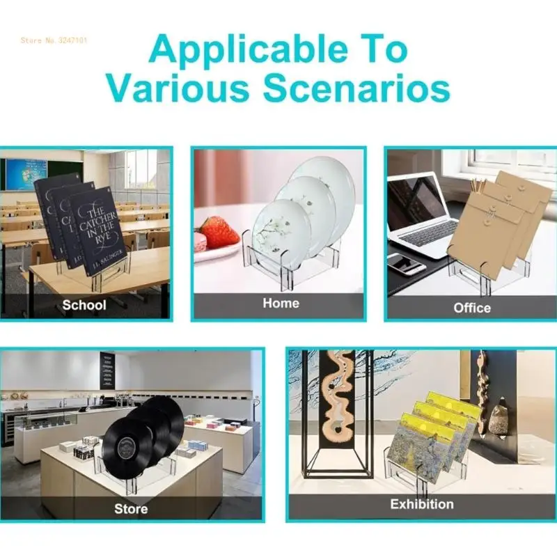 Detachable Structure Acrylic Plate Display Rack for Parties and Gatherings Dropship