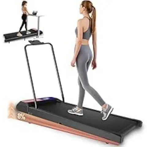 Walking Treadmill Pad with Incline for Home Office Use 2.5HP Low Noise Under Desk Treadmill with Portable Design Handle Bar 3-i