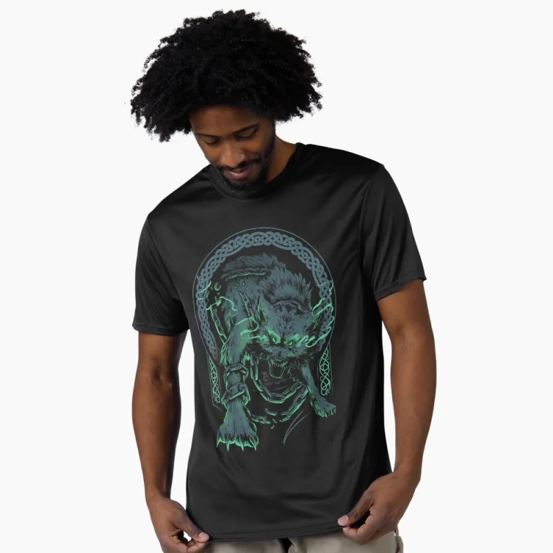 Fenrir Wolf Norse Viking Mythology Ragnarok Knotwork Gift t shirt Son Of Odin Valhalla Graphic Clothes All size tops S-6XL