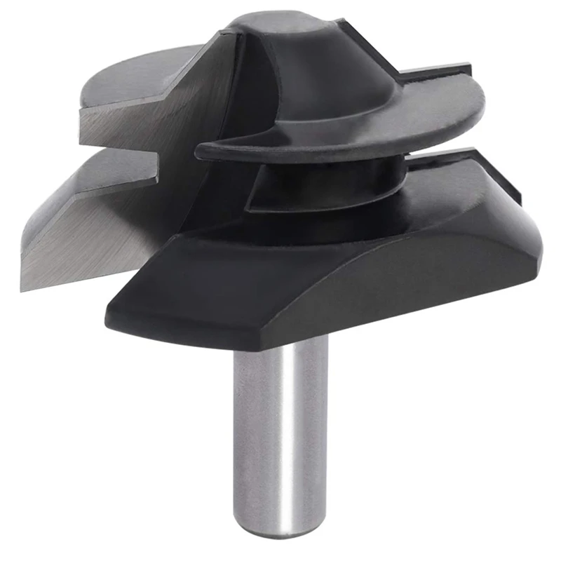 Broca enrutadora de inglete con bloqueo de vástago de 1/2 pulgadas, 45 grados, 1/2 pulgadas a 1 pulgada, 2-3/4 pulgadas de diámetro, brocas para enrutador de madera CNC