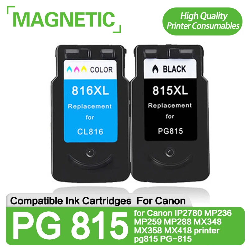 For Canon PG 815 Black compatible Ink Cartridges for Canon IP2780 MP236 MP259 MP288 MX348 MX358 MX418 printer pg815 PG-815