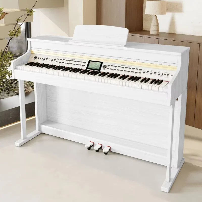 High Quality Upright Digital Piano 88 Key External Hammer Keyboard 5704 Soundboard 3 Pedals 256 Polyphony Built-In Speaker