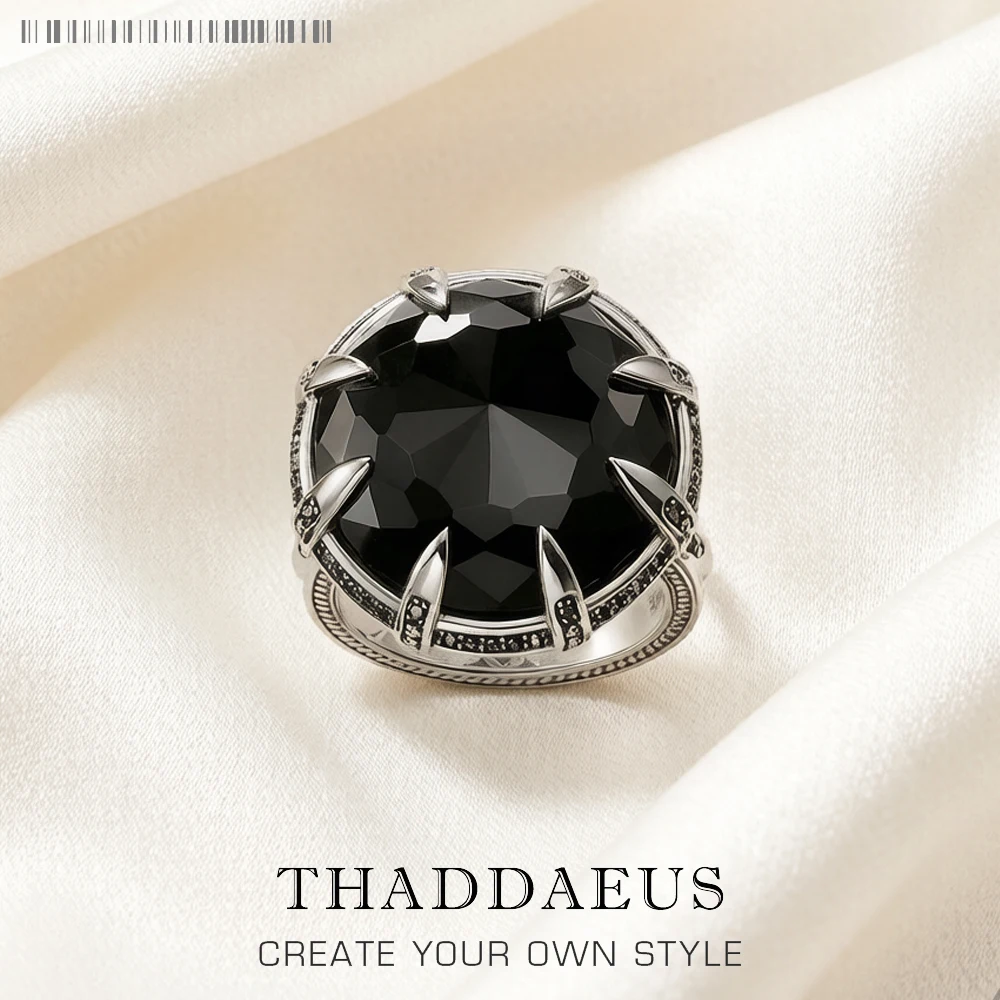 Cocktail Ring Claw,Brand New Europe Style Fine Jewerly For Women Vintage Gift In 925 Sterling Silver