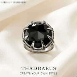 Cocktail Ring Claw,Brand New Europe Style Fine Jewerly For Women Vintage Gift In 925 Sterling Silver