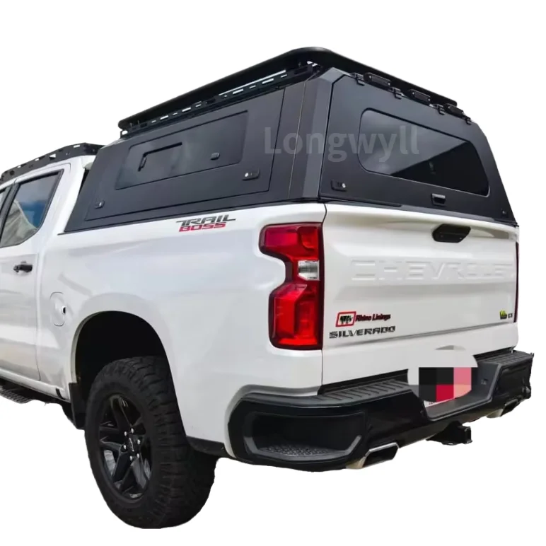 

Heavy-Duty Aluminum Truck Topper for Chevrolet Silverado Truck Canopy Truck Camper Shell