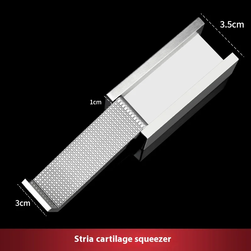 Nasal Knorpel Quetscher Edelstahl horizontales Muster mit Lock Squeezer 1 stücke