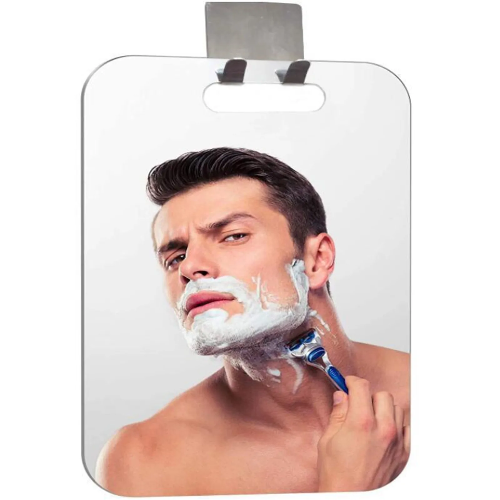 Acrylic Anti Fog Mirror Bathroom Tools Shower Shaving Fogless Mirror Washroom Travel Accessories With Wall Suction For Men Women