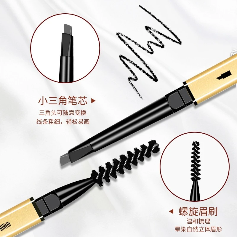 Double Head Eyebrow Pencil Long Lasting Waterproof 5 Colors Eye Brow Pen Tint Mascara Enhance Cosmetics Beauty Women Makeup