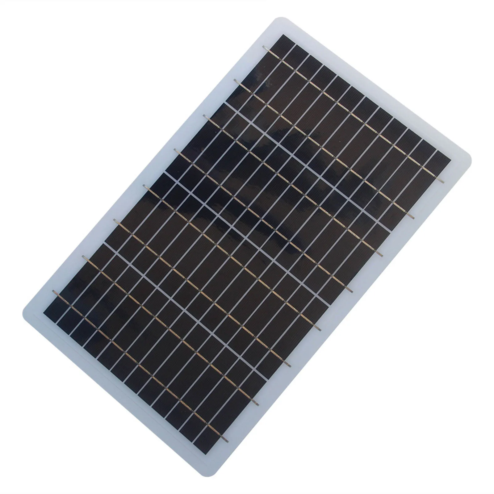10W 6V Solar Cell Panel Module 350x215mm Polysilicon Silicon Solar Cells Lightweight for Water Pumps Garden Lights Outdoor Use