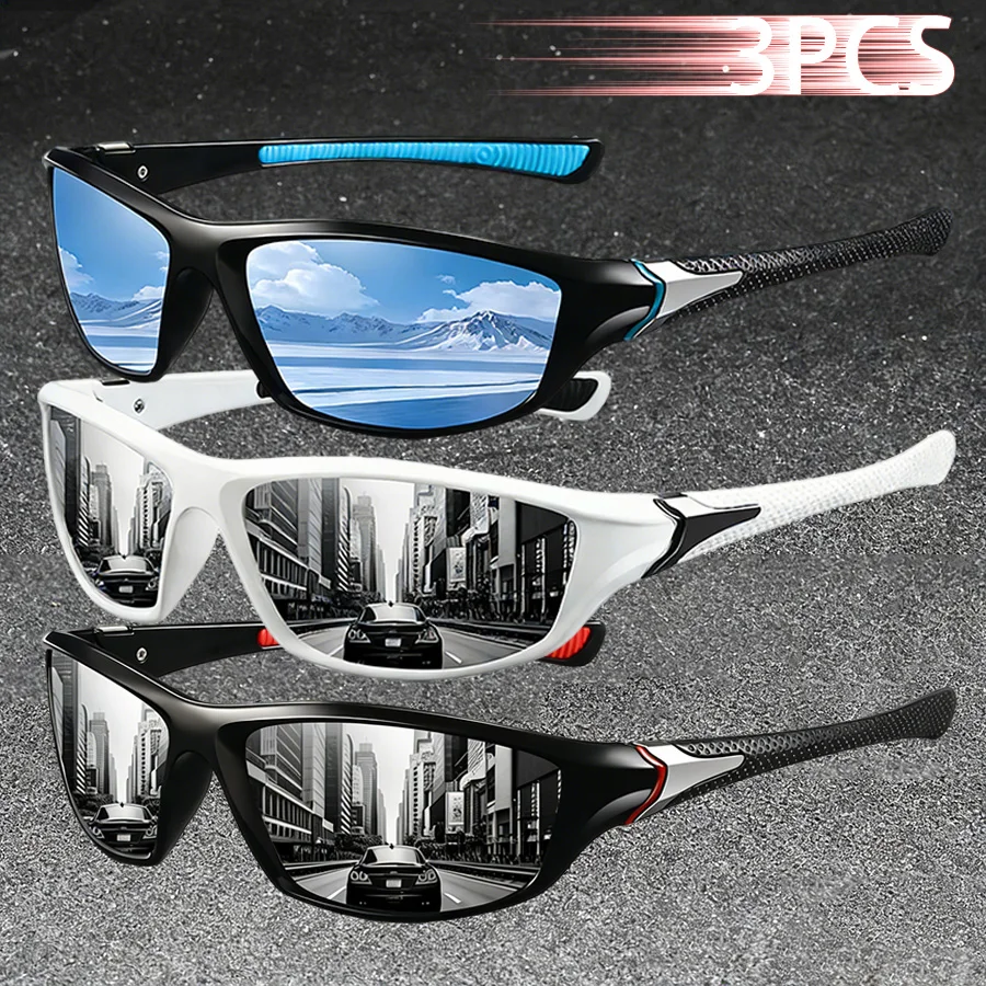 3er-Set Modische Vintage Metall-Sportsonnenbrille für Herren und Damen – Ideal zum Fahren, Angeln, Radfahren, Bergsteigen und für den Sport