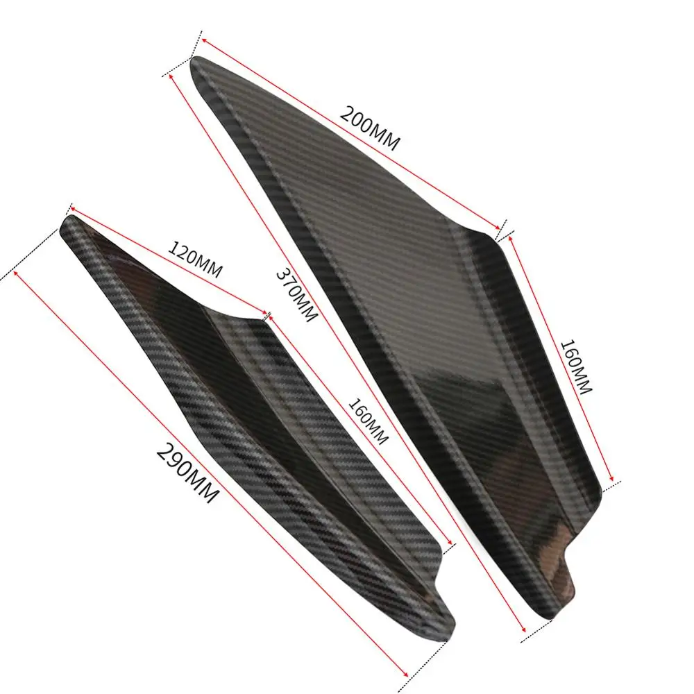 Front Bumper Canard Diffuser Splitter Fins Valence Spoiler Body Kit Universal For BMW G20 F10 F30 F31 F32 F33 Car Accessories