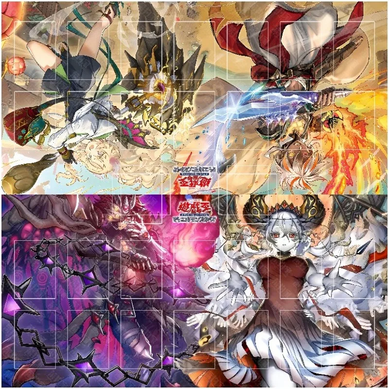

Ю-Ги-О! Красная Cartesia The Virtuous Vs Incredible Ecclesia The Virtuous Card Grid Двойной игровой коврик для карт Резиновый коврик для настольной игры Игрушка