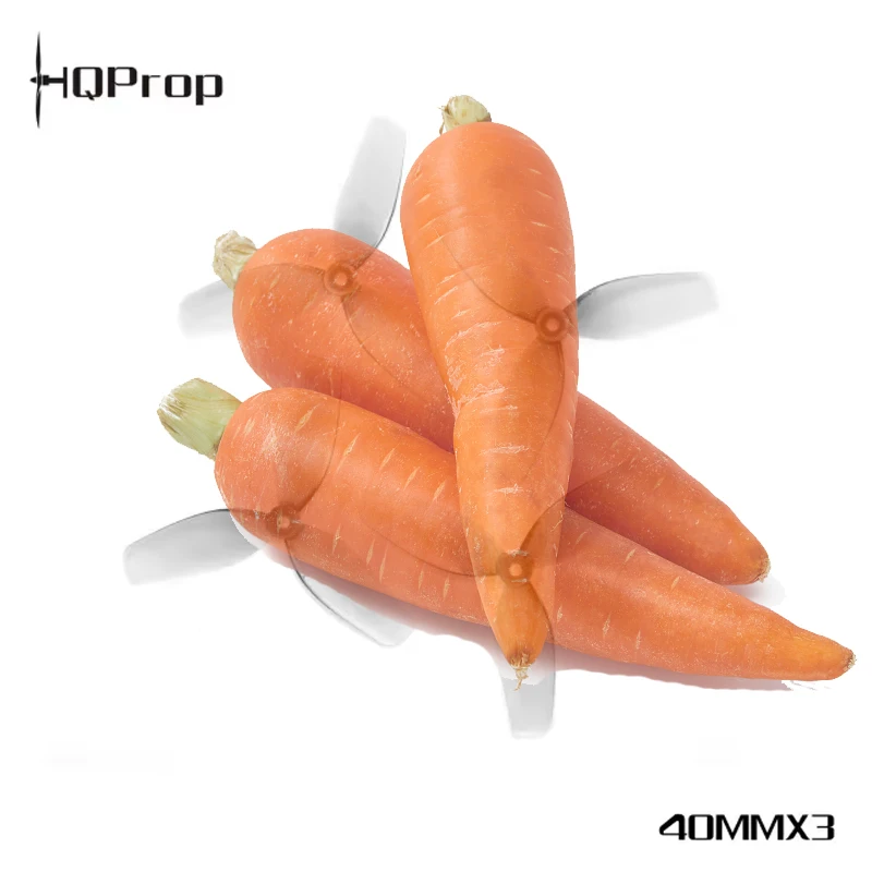 HQProp 1,6x1,1x3 40mm hélice PC à 3 pales 0,37g arbre 1,5mm hélices pour TinyWhoop micro drone FPV pièces de rechange pour quadcopter RC