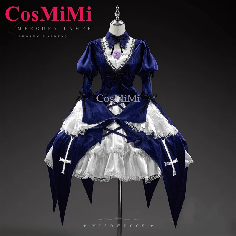 CosMiMi Anime Rozen Maiden Mercury Lampe Cosplay Costume Elegant Gorgeous Formal Dress Carnival Party Role Play Clothing S-XL