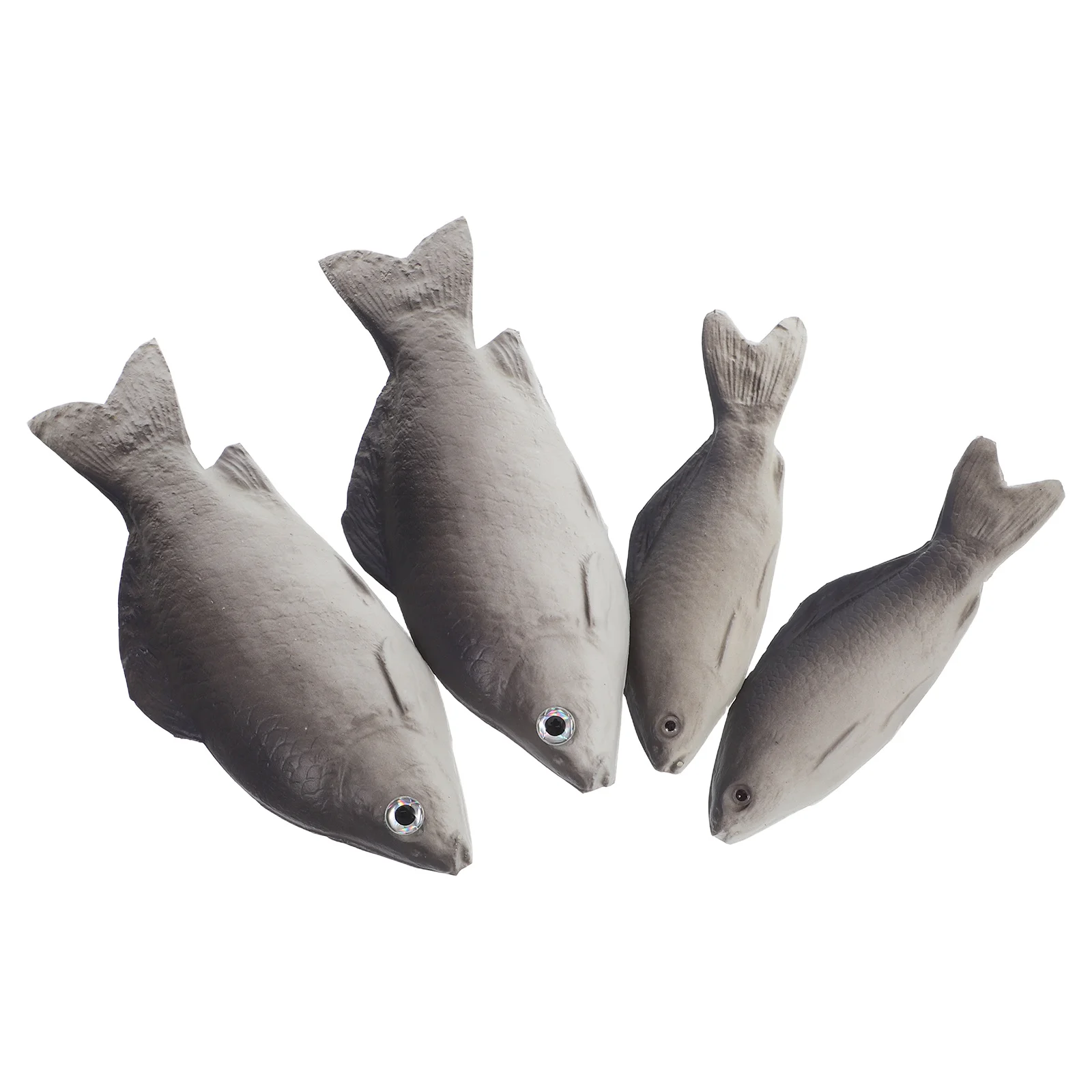 

4Pcs Realistic Artificial Fish Props Lifelike Fake Food Display Kitchen Photography Marine Animal Decoration Sea Fish