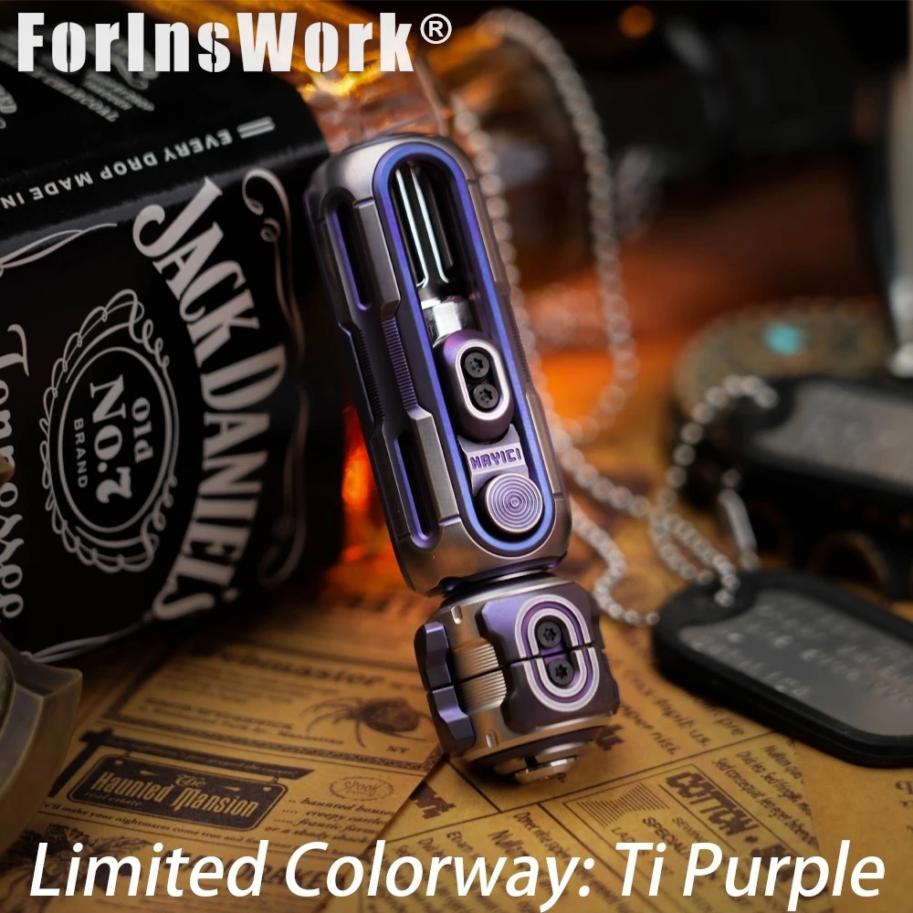 MUYI Limited Colorway Ti Purple Artillery Mechanical Ejection Magnetic Compound Toy Autism Sensory Toys Metal Fidgets Toys