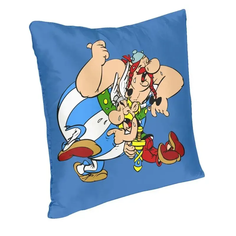 Adventure Comic Asterix And Obelix Cushion Covers Manga Getafix Dogmatix Pillow Case for Sofa Pillowcase Living Room Decoration