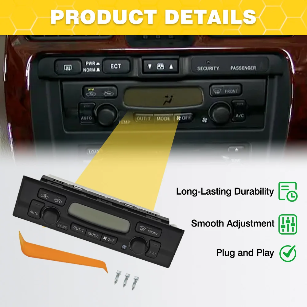 

For Toyota 4Runner 1999-2002 Car A/C Heater Control Panel Air Conditioner Adjustment Panel 55900-35360
