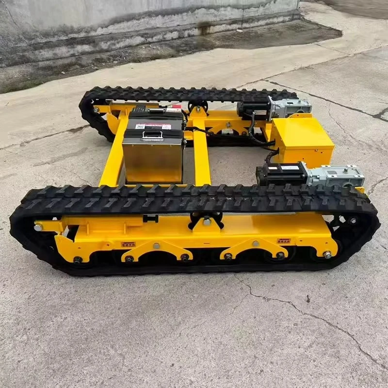Customizable Track Chassis with Electric Rubber Design Offering OEM and ODM Solutions for Engineering Agriculture Robotics
