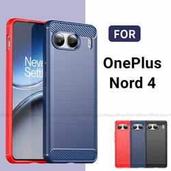 For OnePlus Nord 4 Case For OnePlus Nord 4 5G Cover Funda Shockproof Brushed TPU Protector Phone Back Cover For OnePlus Nord 4