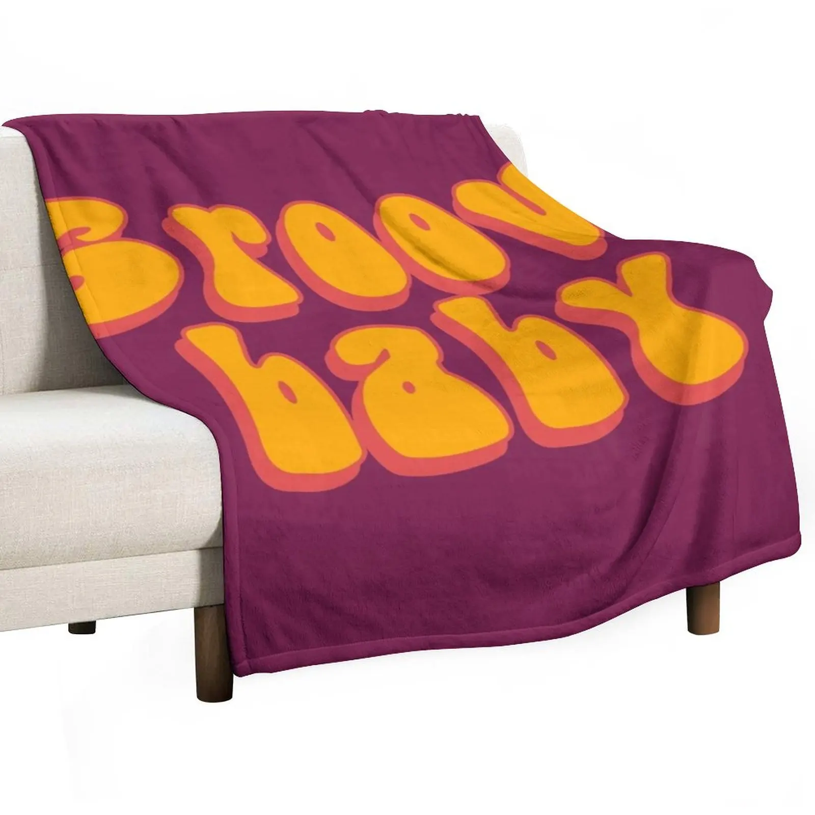 Groovy Baby Throw Blanket Decorative Throw Luxury Thicken Hairy Plush Blankets