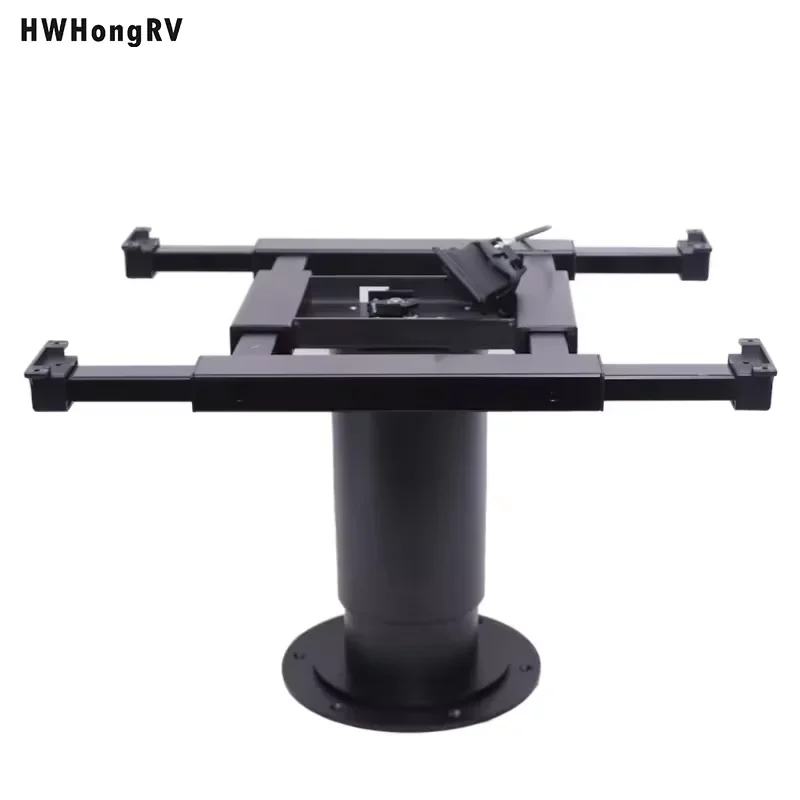 High Quality Wholesale Black RV Table Leg Boat Yacht Table Leg With 360-Degree Rotation And Adjustable High