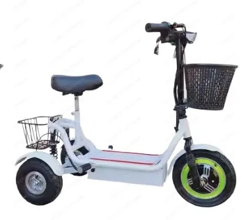 

48V 350W 40-50KM Adult Elderly Folding Three-Wheel Moto Electrica E-Bike Scooter Tricycle 12-Inch