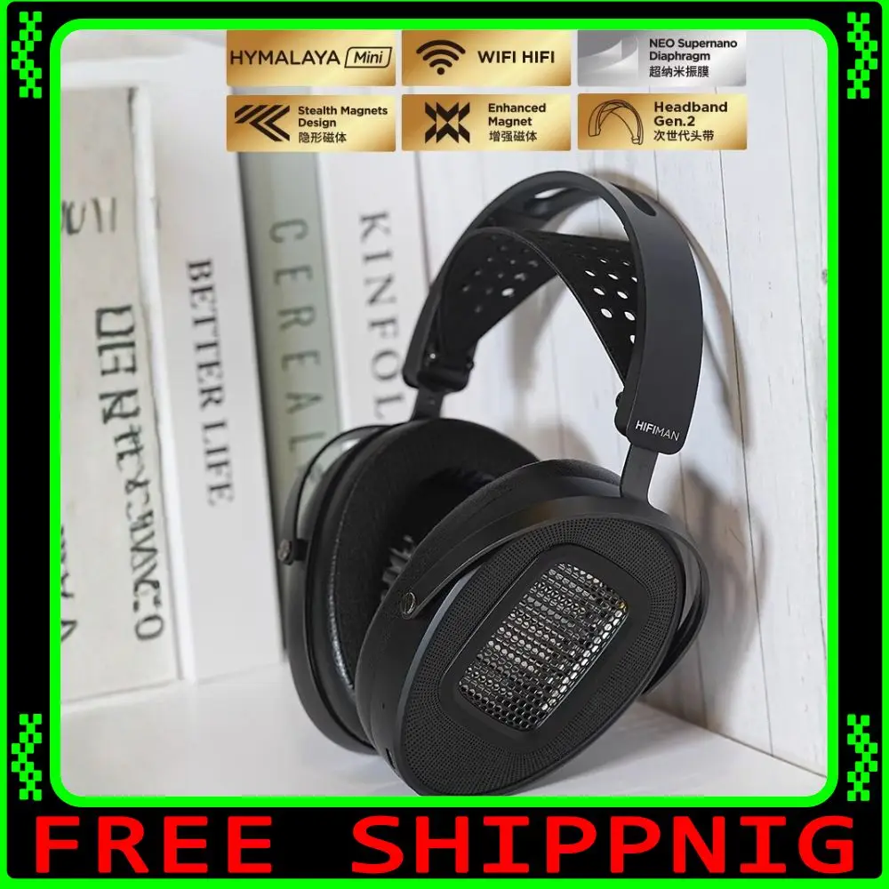 

HIFIMAN Arya WiFi Earphone Streaming Tablet Diaphragm HIFI Headphone Wireless HD Bluetooth Long Battery Life Gaming Headwear