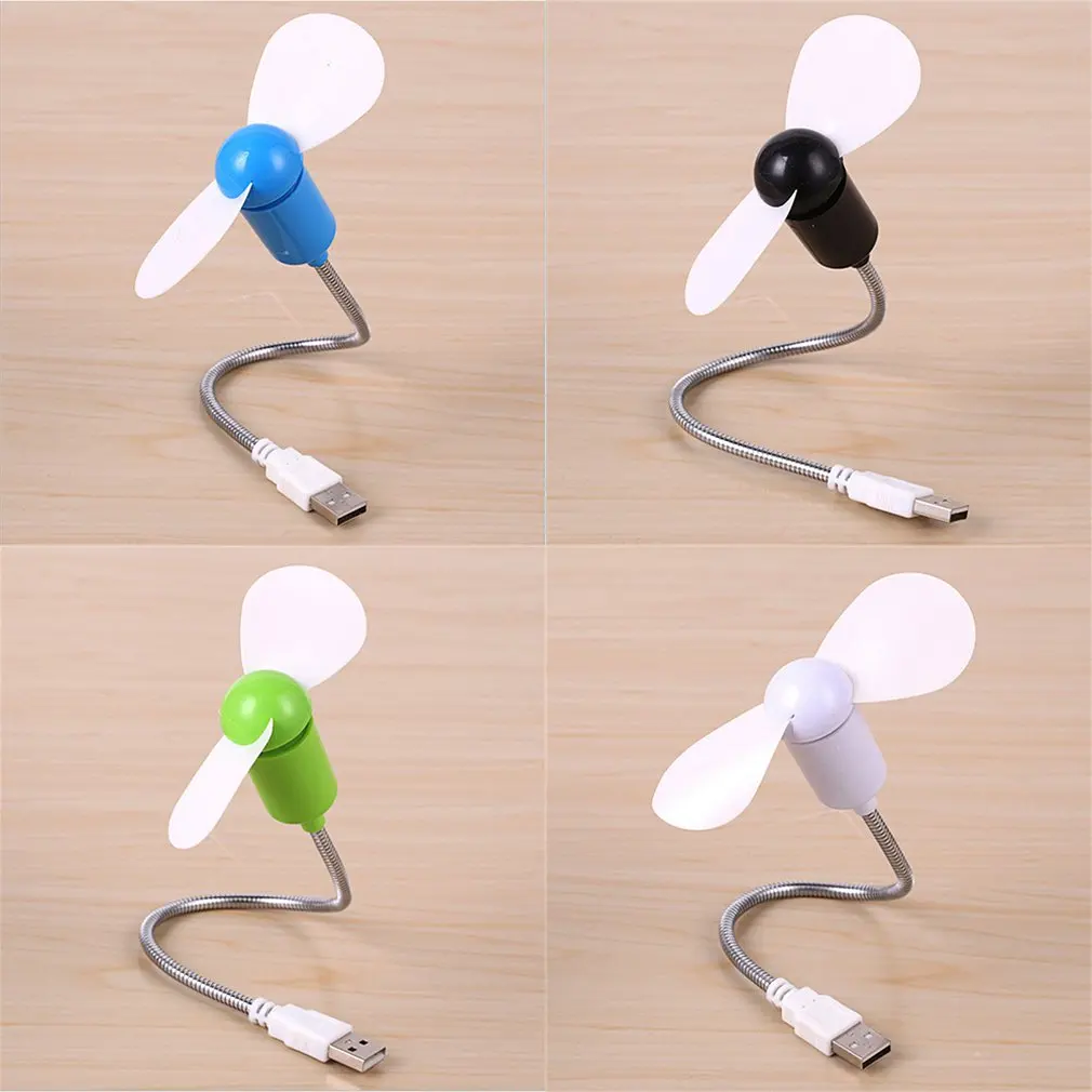 Nuovo Mini Snake Fan Silent Soft Leaf Fan Computer ventola Usb pieghevole liberamente Mini Soft Leaf Snake Silent Fan