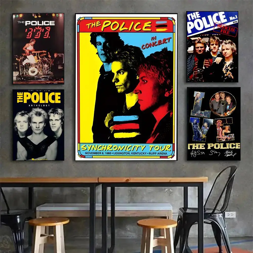 ملصق فني لفرقة الروك الشرطة مع مطبوعات هدية تزيين غرفة النوم وغرفة المعيشة