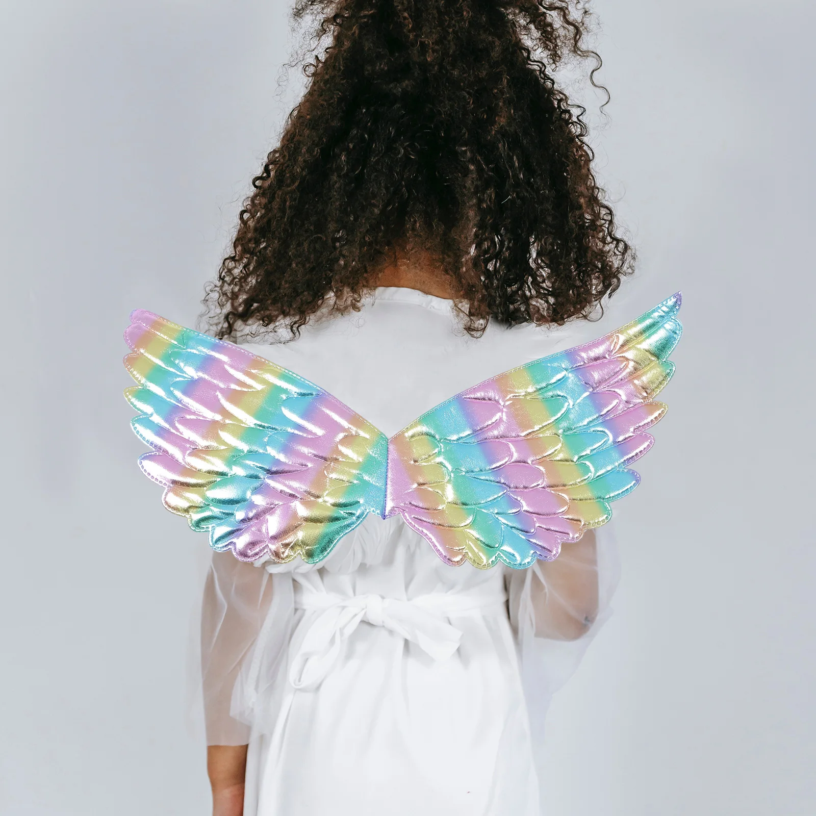 

2pcs Colorful Wings Props Cosplay Party Stage Performance Accessories Angel Wing Party Props Photo-Shoot Wing Costume Role Play