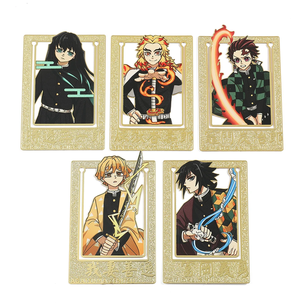 Demon Salyers Anime Figure Creative Brass Bookmarks for Women Men Teen Fans Books Lover Gifts Book Page Clip Collection Supplies