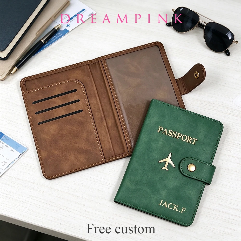 Travel Organizer Men - Personalizza il nome Portafoglio per passaporto